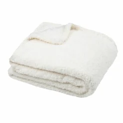 Plaid doux (130 x 160 cm) Montreal Ecru