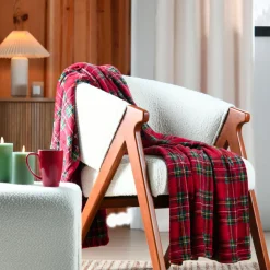 Plaid doux (130 x 160 cm) Willis Rouge