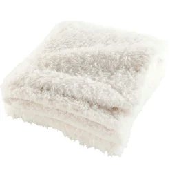 Plaid fausse fourrure (220 x 240 cm) Mouton Ecru