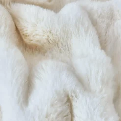 Plaid fausse fourrure (220 x 240 cm) Toronto Ivoire