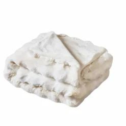 Plaid fausse fourrure (180 x 220 cm) Toronto Ivoire