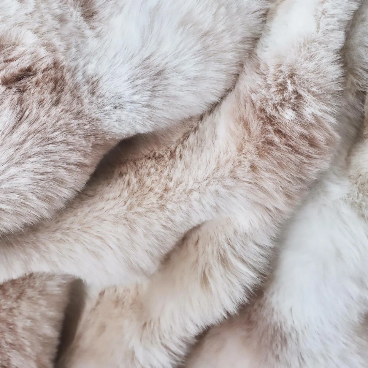 Plaid fausse fourrure (220 x 240 cm) Toronto Taupe