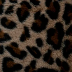 Plaid fausse fourrure léopard (130 x 160 cm) Fauves Camel