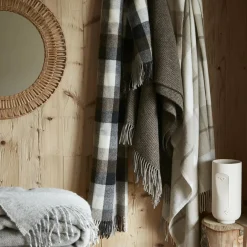 Plaid laine naturelle (140 x 200 cm) Marius Beige