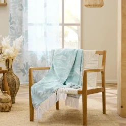 Plaid polycoton (125 x 150 cm) Hera Bleu