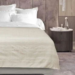 Plaid polycoton (220 x 240 cm) Lucile Ecru