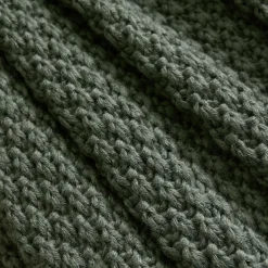 Plaid tricot (125 x 150 cm) Tessa Vert kaki