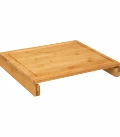 Planche à découper avec bac récupérateur (35 x 28 cm) Bois naturel