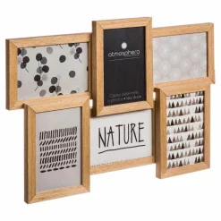 Pêle-mêle 6 photos (41 x H31 cm) Nature Bois