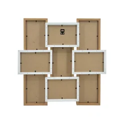 Pêle-mêle mural 9 photos bois (H45 cm) Zola Beige