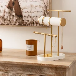 Porte bijoux métal (31 x 20 cm) Wild Or