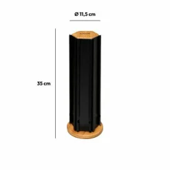 Porte capsules café (H35 cm) Nespresso Nera noir et naturel