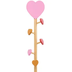 Porte manteau enfant bois (H135 cm) Amour Rose