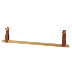 Porte serviette adhésif 1 barre (50 cm) Easy Chic Caramel