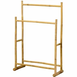 Porte serviette canne de bambou 2 niveaux (H105 cm) Hanoï