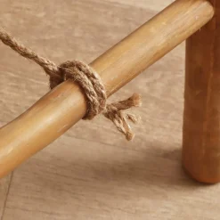 Porte serviette pliable canne de bambou 2 barres (H86 cm) Hanoï