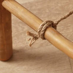 Porte serviette pliable canne de bambou Echelle (H116 cm) Hanoï