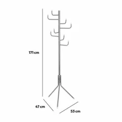 Porte-manteau Horizon Gris