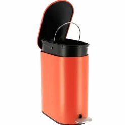 Poubelle à pédale avec frein de chute Black Line Terre de sienne