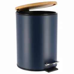 Poubelle à pédale avec frein de chute Timeless Bleue