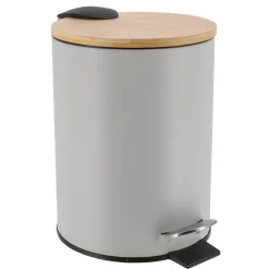 Poubelle à pédale avec frein de chute Timeless Gris clair