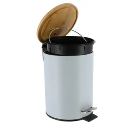 Poubelle à pédale avec frein de chute Timeless Bleu clair