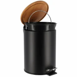Poubelle à pédale avec frein de chute Timeless Noir