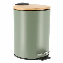 Poubelle à pédale avec frein de chute Timeless Kaki