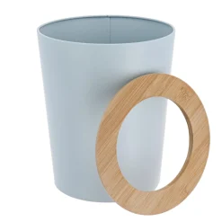 Poubelle salle de bain 5L Purebamboo Bleu clair