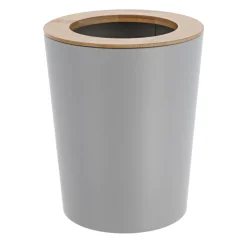 Poubelle salle de bain 5L Purebamboo Gris clair