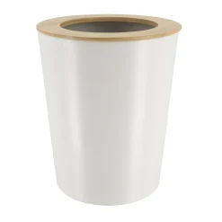 Poubelle salle de bain 5L Purebamboo Blanc