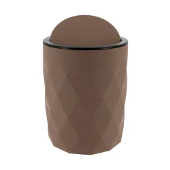 Poubelle salle de bain 6L Rubby Marron