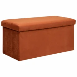 Pouf de rangement double Lilou Ambre