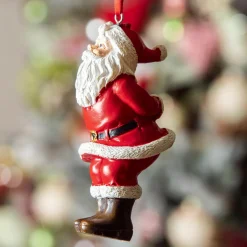 Père Noël à suspendre (H10 cm) Christmas Rouge et blanc