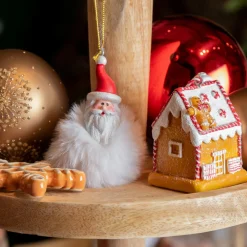 Père Noël à suspendre (H8 cm) Doudou Blanc
