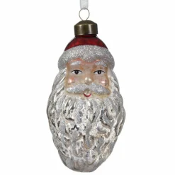 Père Noël à suspendre (H12 cm) Elo Argent