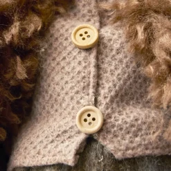 Père Noël déco traditionnel (H45 cm) Georges barbe blanche