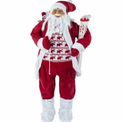 Père Noël déco Traditionnel (H123 cm) Donatien