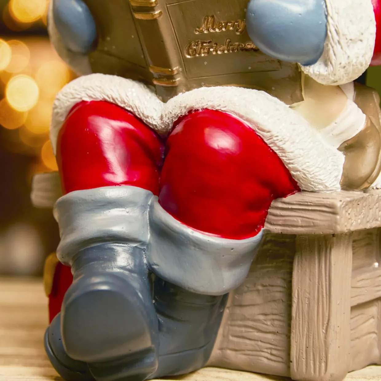 Père Noël décoratif (H18 cm) Conte de Noël Multicolore