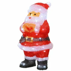 Père Noël lumineux 60 LED (H41 cm) Billy Blanc froid