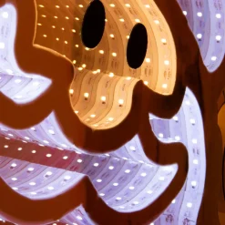 Père Noël lumineux Géant 1083 LED (H180 cm) Infinity Multicolore