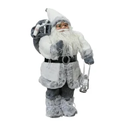 Père Noël traditionnel (H45 cm) Emile Neige d'hiver