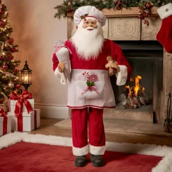 Père Noël traditionnel (H120 cm) Gautier le cuisinier