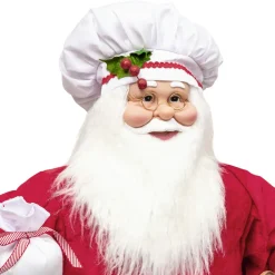 Père Noël traditionnel (H120 cm) Gautier le cuisinier
