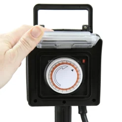 Prise piquet de jardin programmable 2 pôles