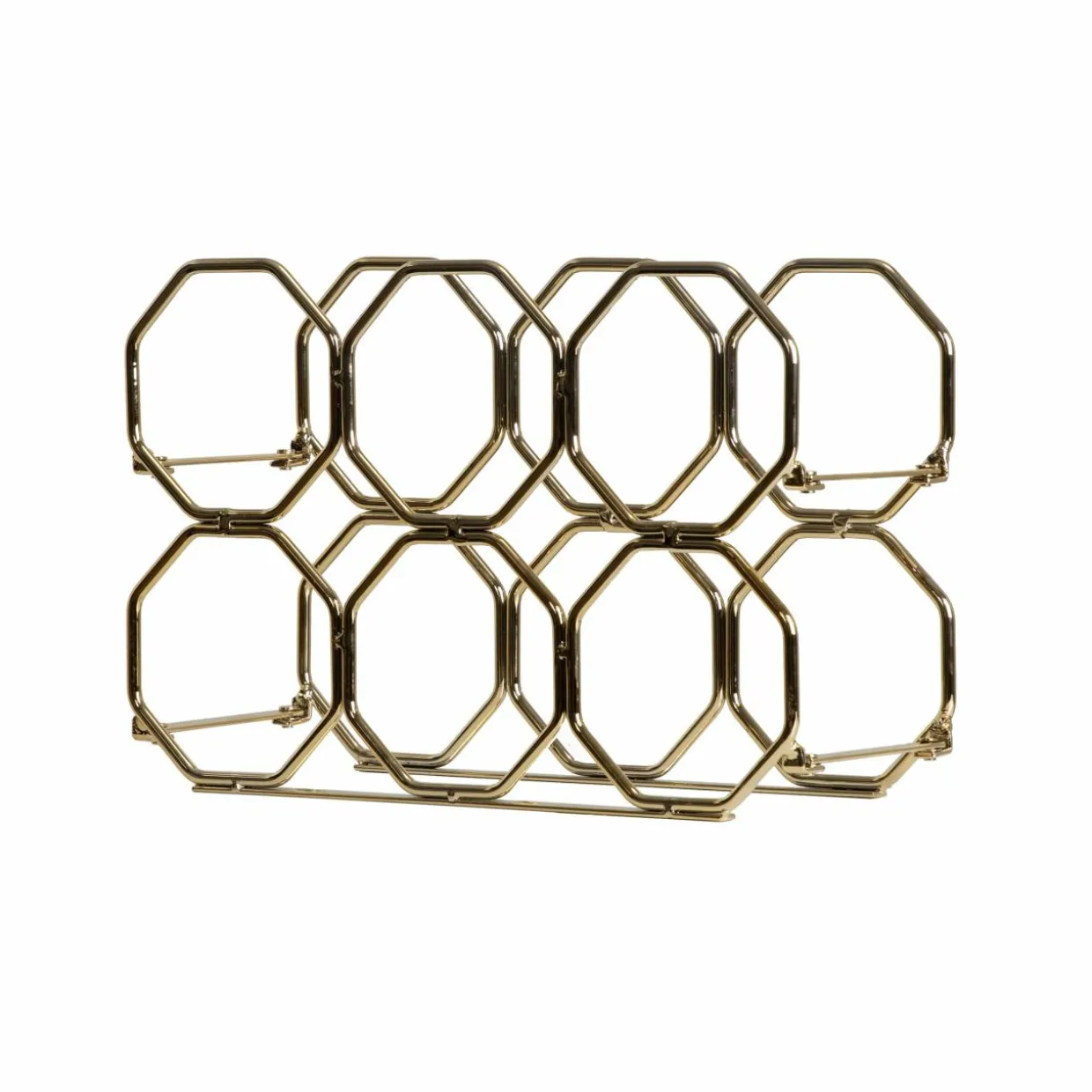 Range-bouteilles métal pliable (H22 cm) Elio Or