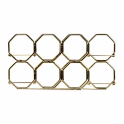 Range-bouteilles métal pliable (H22 cm) Elio Or