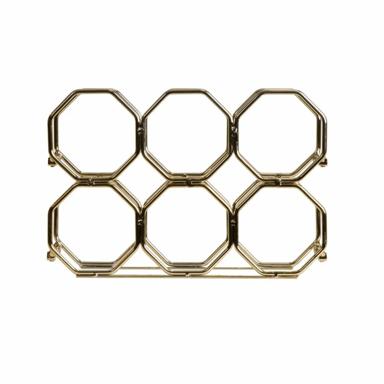 Range-bouteilles métal pliable (H22 cm) Elio Or