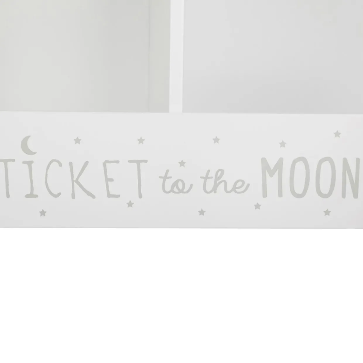 Rangement enfant casier double (H40 cm) Ecriture Blanc