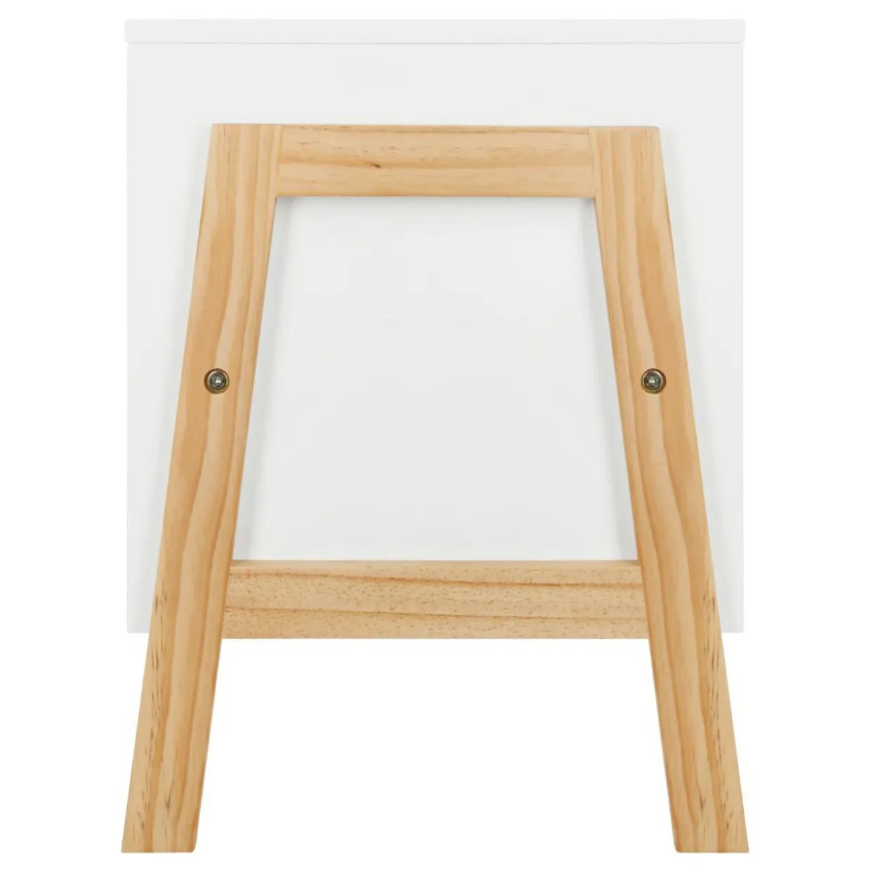 Rangement enfant casier double (H40 cm) Ecriture Blanc